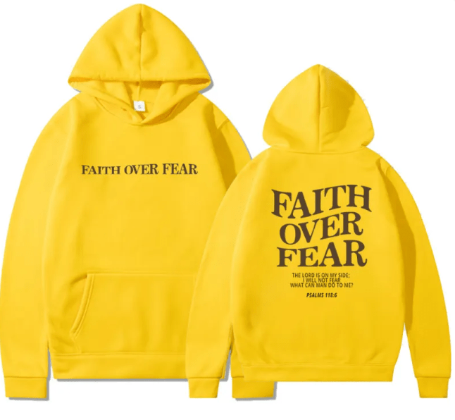 Faith Strong Hoodie - Light Grey - JHW