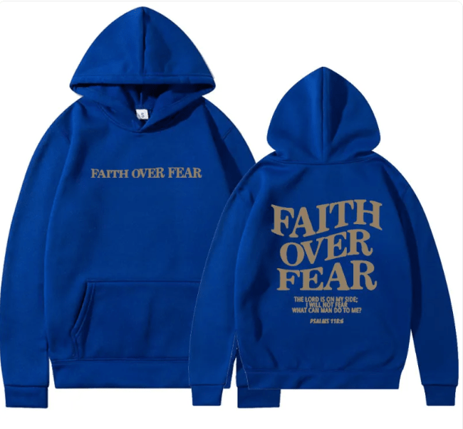 Faith Strong Hoodie - Red - JHW