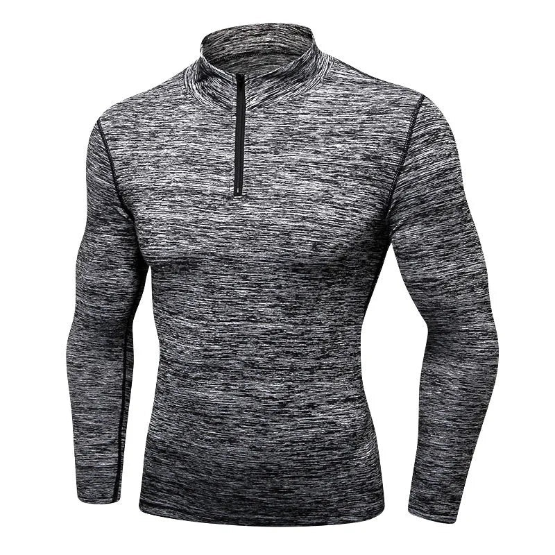 Fitness Collar Sweater - Grey - JHW