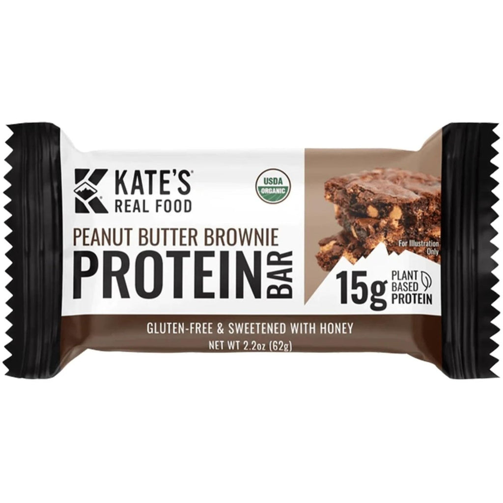 Kate's Real Food Organic Protein Bars – Peanut Butter Brownie (12 Pack) - Peanut Butter Brownie - JHW