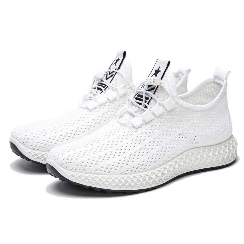 Korean Style Athletic Shoes - Fashionable and Breathable - White - JHW