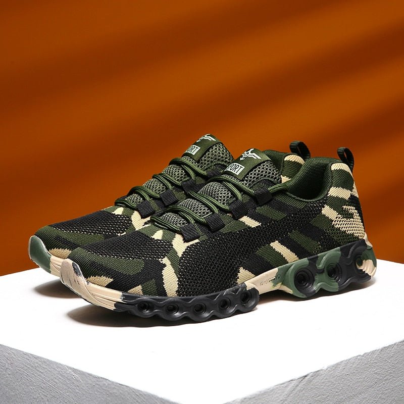 Men's and Women's Breathable Camo Running Shoes - Camouflage four seasons - JHW