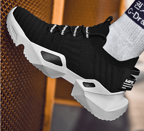 Men's and Women's Breathable Mesh Running Shoes - White - JHW