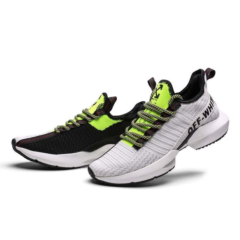 Men's and Women's Breathable Mesh Running Shoes - White - JHW