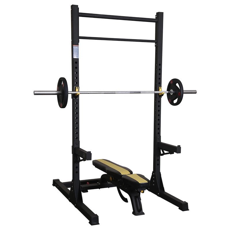 Multi - Functional Home Gym Weight Bench and Squat Rack - Black bright 1600 - JHW