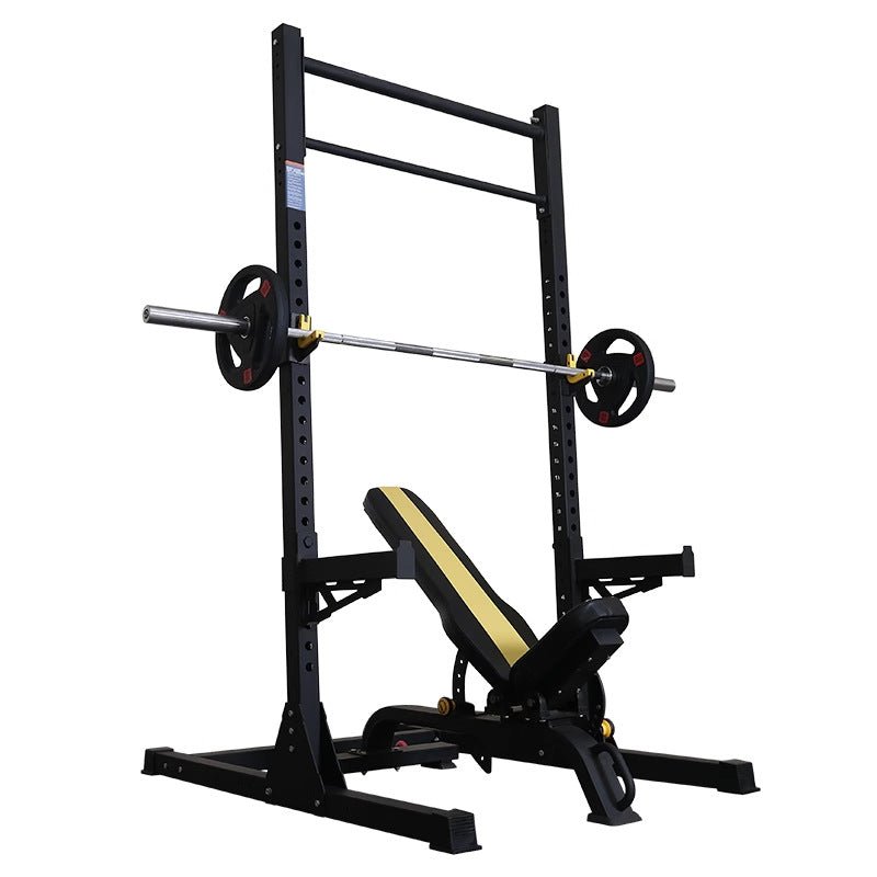 Multi - Functional Home Gym Weight Bench and Squat Rack - Black bright 1600 - JHW