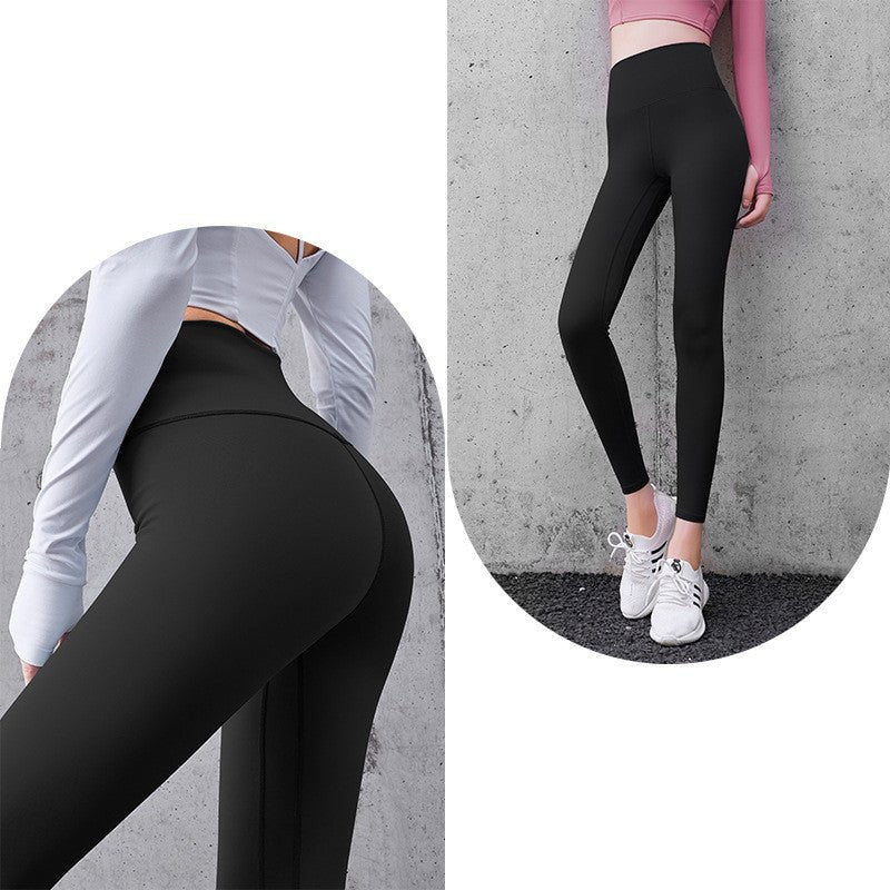 Women's Peach Yoga Leggings for Workout - Blue - JHW